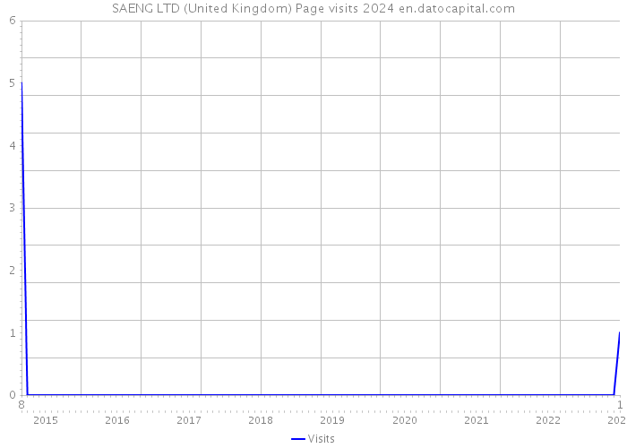 SAENG LTD (United Kingdom) Page visits 2024 