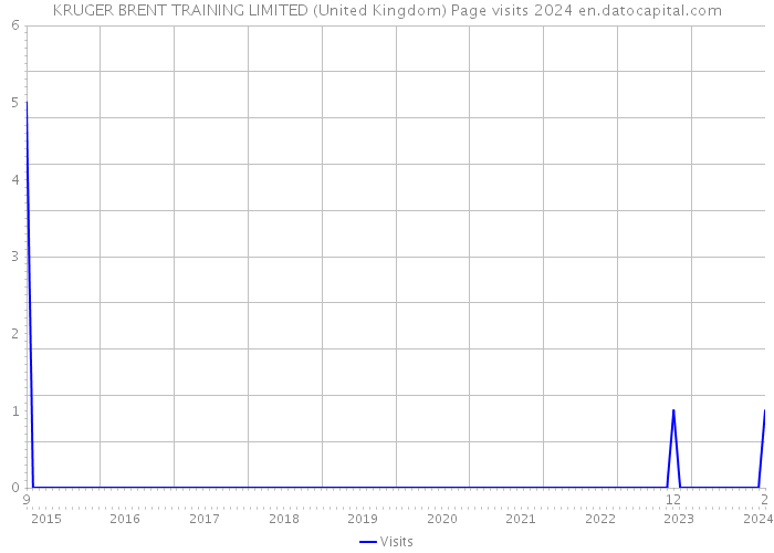 KRUGER BRENT TRAINING LIMITED (United Kingdom) Page visits 2024 