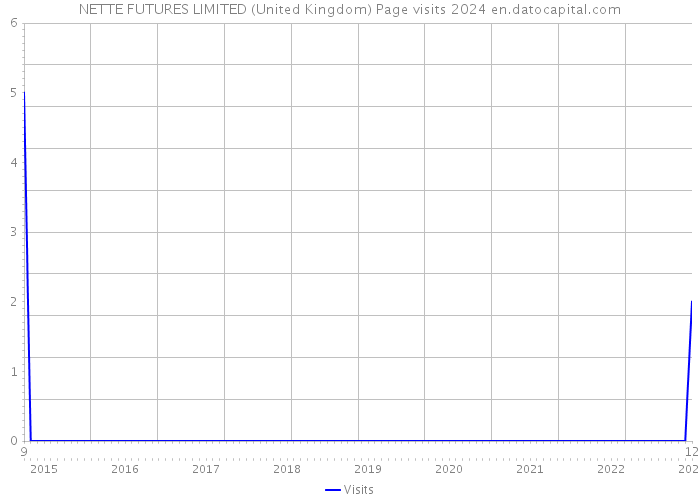 NETTE FUTURES LIMITED (United Kingdom) Page visits 2024 
