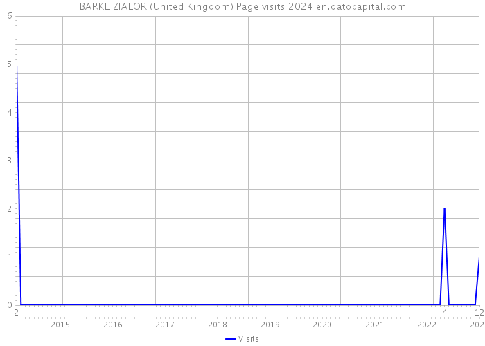 BARKE ZIALOR (United Kingdom) Page visits 2024 