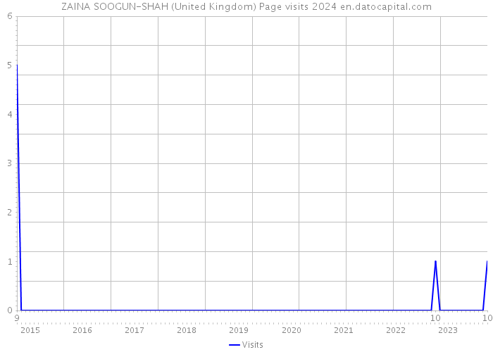 ZAINA SOOGUN-SHAH (United Kingdom) Page visits 2024 