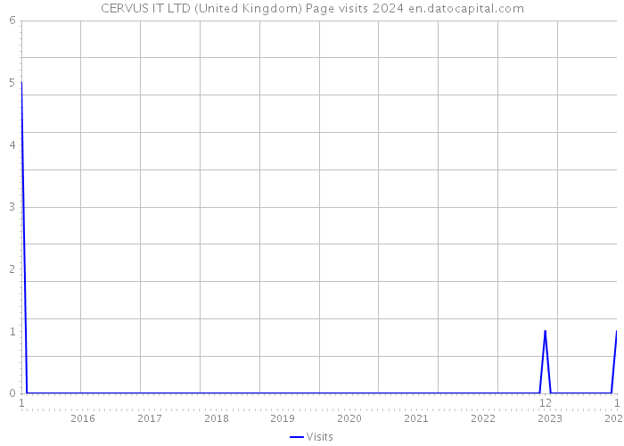 CERVUS IT LTD (United Kingdom) Page visits 2024 