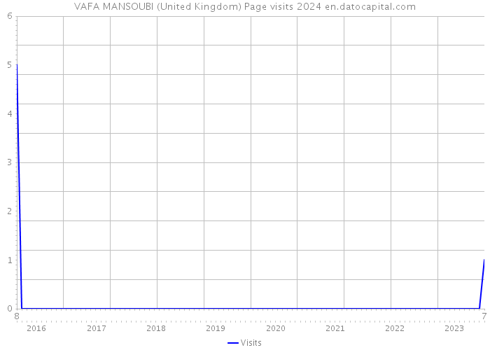 VAFA MANSOUBI (United Kingdom) Page visits 2024 