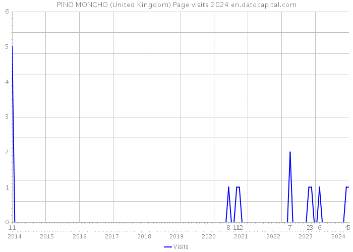 PINO MONCHO (United Kingdom) Page visits 2024 