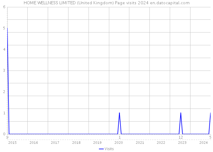 HOME WELLNESS LIMITED (United Kingdom) Page visits 2024 