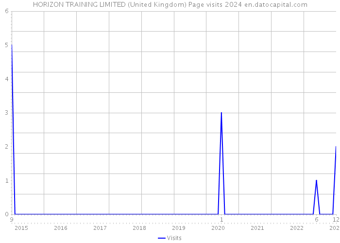 HORIZON TRAINING LIMITED (United Kingdom) Page visits 2024 