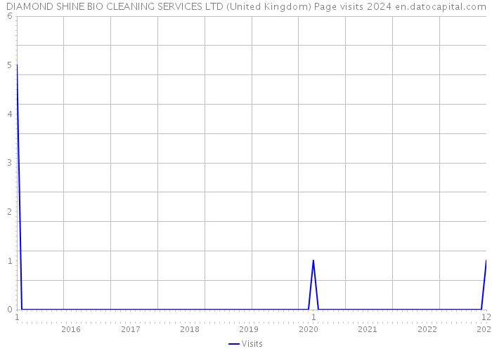 DIAMOND SHINE BIO CLEANING SERVICES LTD (United Kingdom) Page visits 2024 