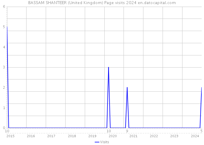 BASSAM SHANTEER (United Kingdom) Page visits 2024 