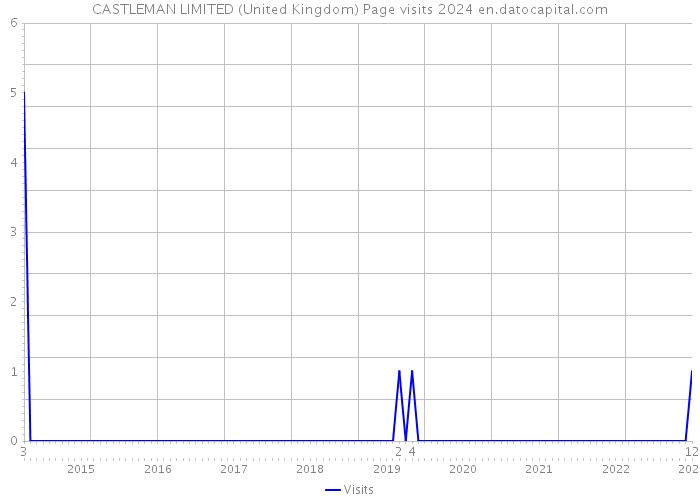 CASTLEMAN LIMITED (United Kingdom) Page visits 2024 