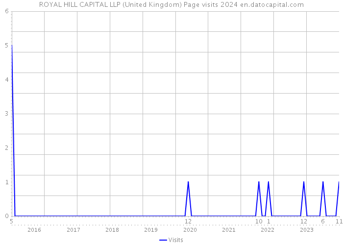 ROYAL HILL CAPITAL LLP (United Kingdom) Page visits 2024 