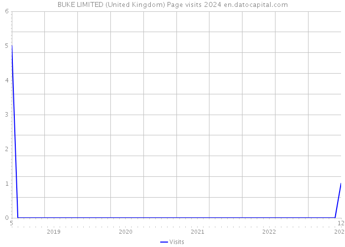 BUKE LIMITED (United Kingdom) Page visits 2024 