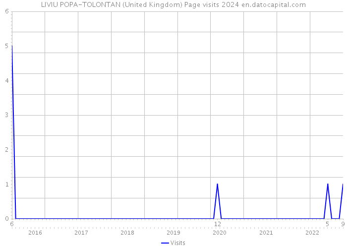 LIVIU POPA-TOLONTAN (United Kingdom) Page visits 2024 