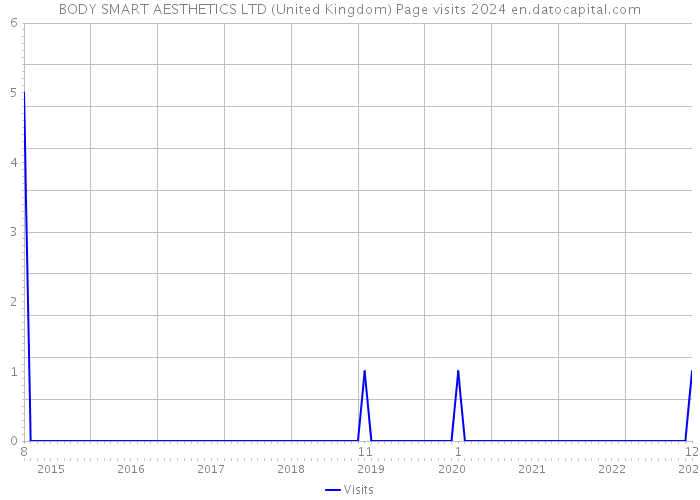 BODY SMART AESTHETICS LTD (United Kingdom) Page visits 2024 