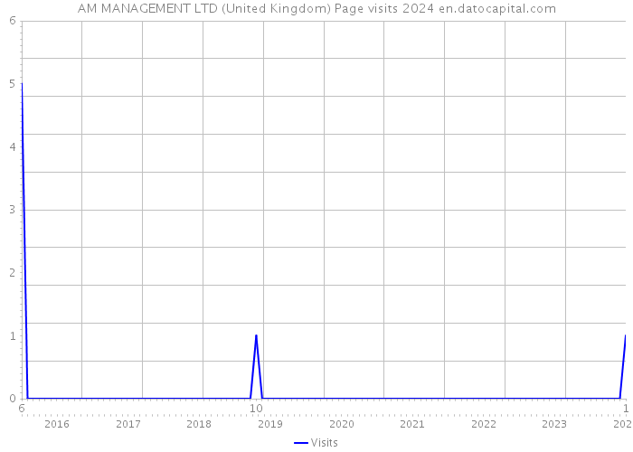 AM MANAGEMENT LTD (United Kingdom) Page visits 2024 