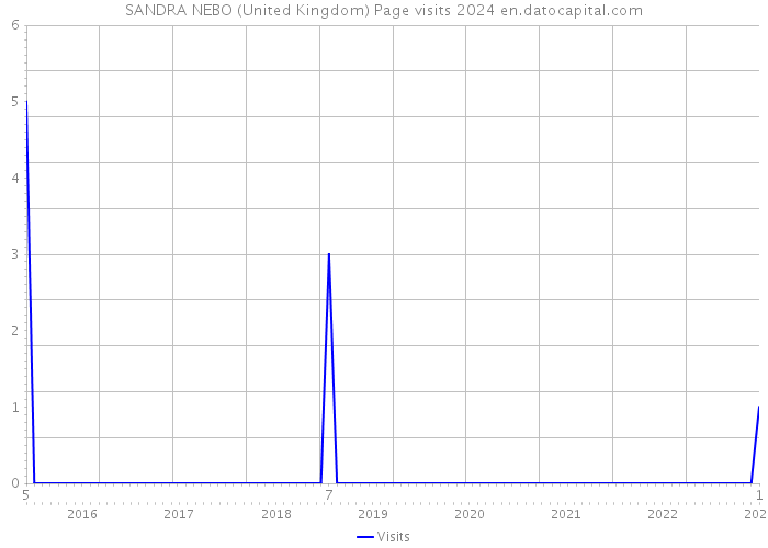 SANDRA NEBO (United Kingdom) Page visits 2024 