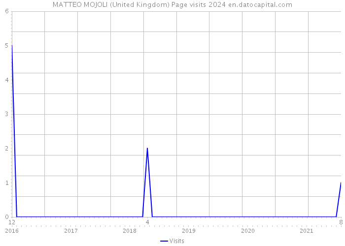MATTEO MOJOLI (United Kingdom) Page visits 2024 