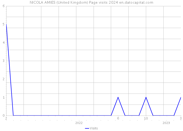 NICOLA AMIES (United Kingdom) Page visits 2024 