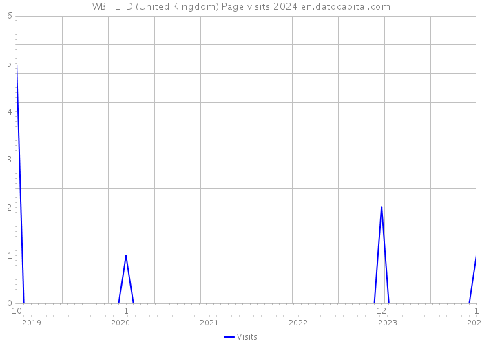 WBT LTD (United Kingdom) Page visits 2024 