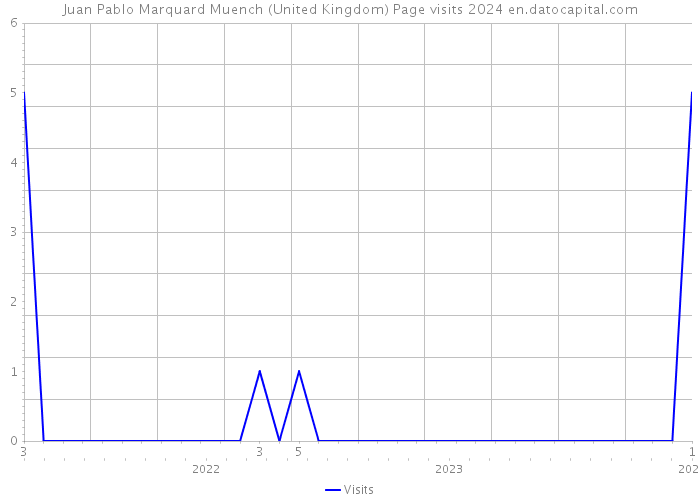 Juan Pablo Marquard Muench (United Kingdom) Page visits 2024 