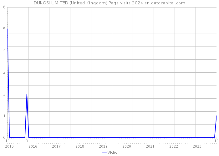 DUKOSI LIMITED (United Kingdom) Page visits 2024 