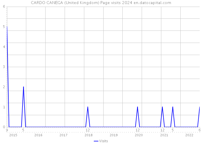 CARDO CANEGA (United Kingdom) Page visits 2024 
