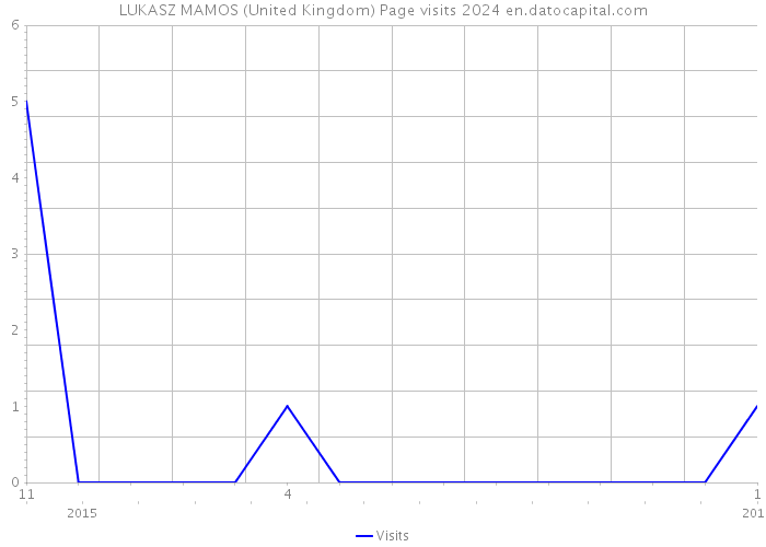 LUKASZ MAMOS (United Kingdom) Page visits 2024 