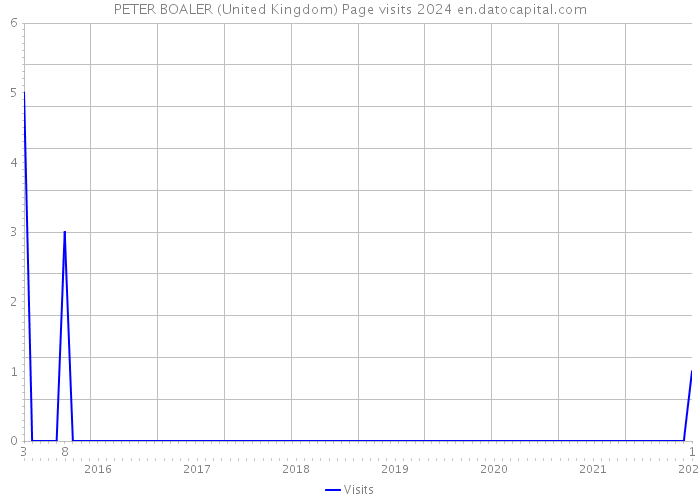 PETER BOALER (United Kingdom) Page visits 2024 