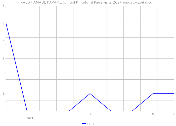 RAED HAMADE KARAME (United Kingdom) Page visits 2024 