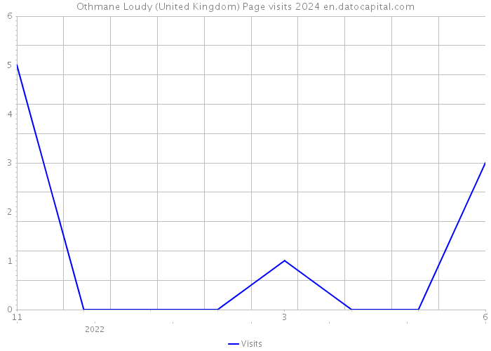 Othmane Loudy (United Kingdom) Page visits 2024 