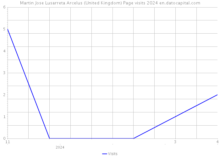Martin Jose Lusarreta Arcelus (United Kingdom) Page visits 2024 