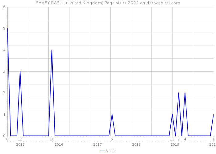 SHAFY RASUL (United Kingdom) Page visits 2024 