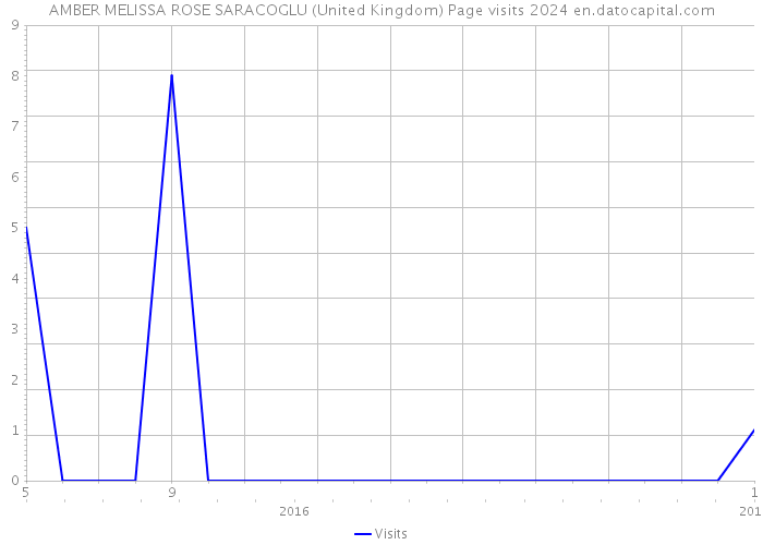 AMBER MELISSA ROSE SARACOGLU (United Kingdom) Page visits 2024 