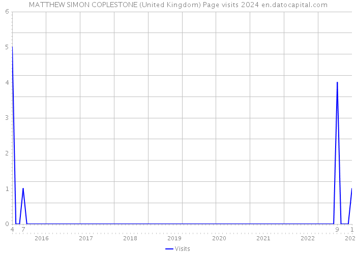 MATTHEW SIMON COPLESTONE (United Kingdom) Page visits 2024 