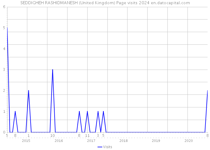 SEDDIGHEH RASHIDMANESH (United Kingdom) Page visits 2024 