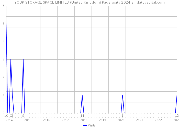 YOUR STORAGE SPACE LIMITED (United Kingdom) Page visits 2024 