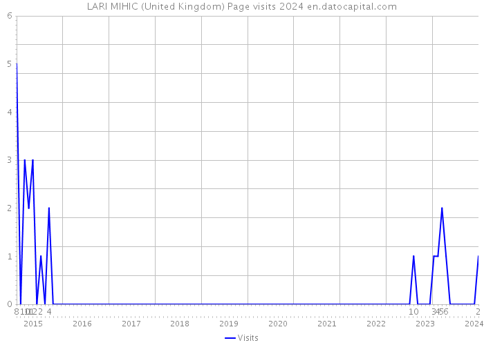 LARI MIHIC (United Kingdom) Page visits 2024 
