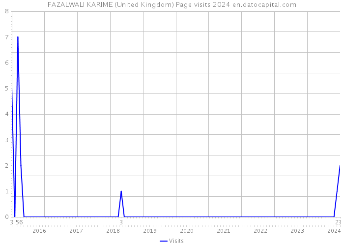 FAZALWALI KARIME (United Kingdom) Page visits 2024 
