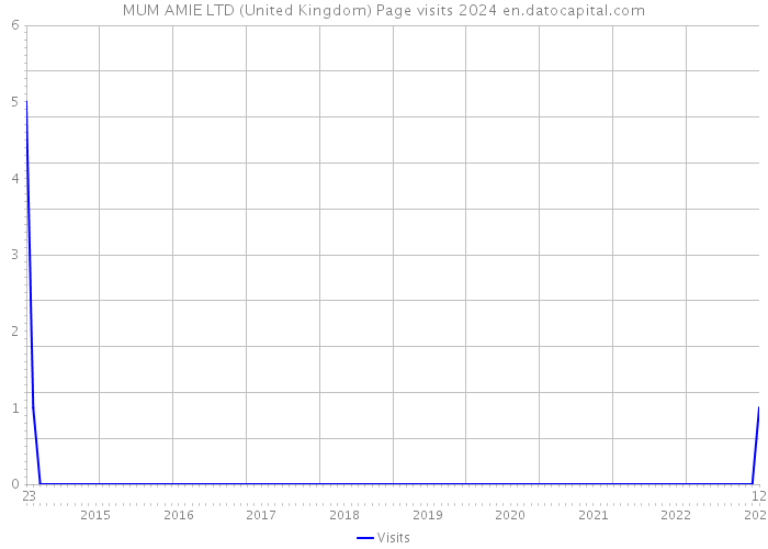 MUM AMIE LTD (United Kingdom) Page visits 2024 