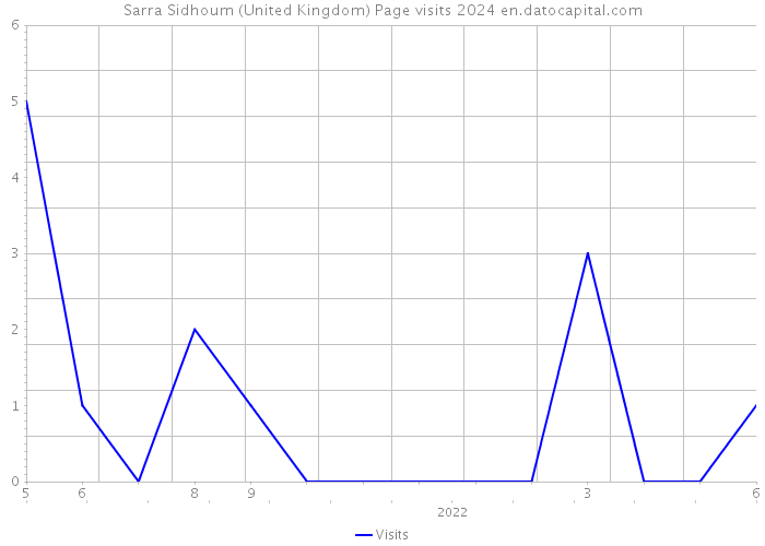 Sarra Sidhoum (United Kingdom) Page visits 2024 