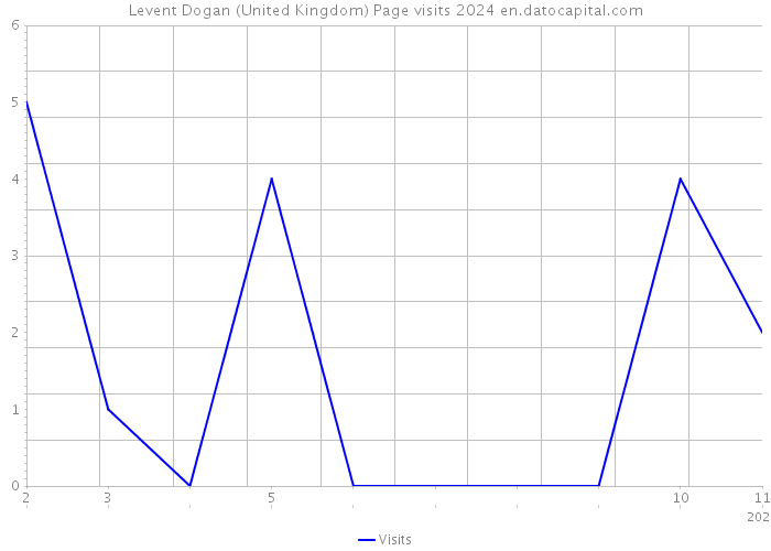 Levent Dogan (United Kingdom) Page visits 2024 