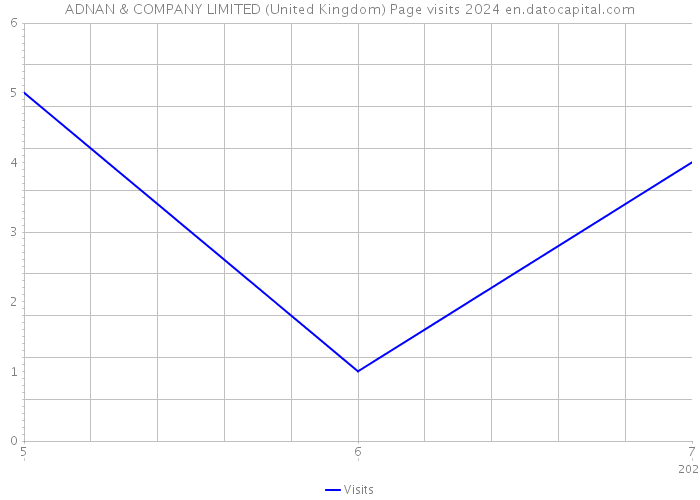 ADNAN & COMPANY LIMITED (United Kingdom) Page visits 2024 