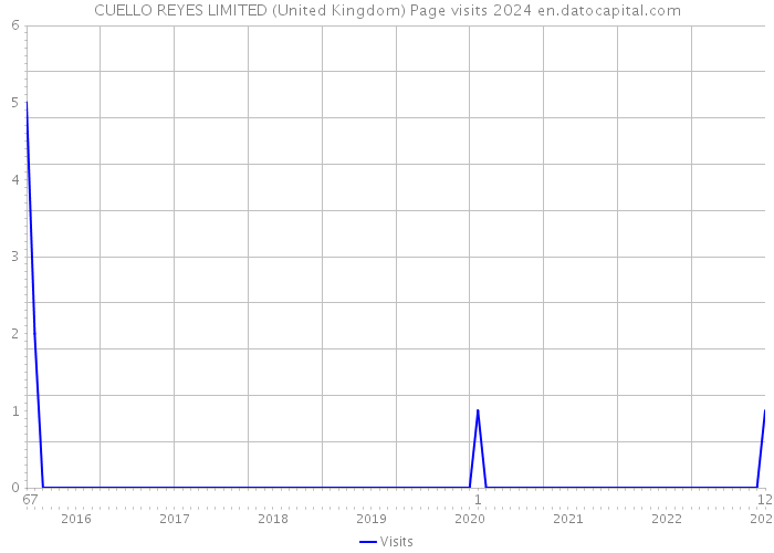 CUELLO REYES LIMITED (United Kingdom) Page visits 2024 