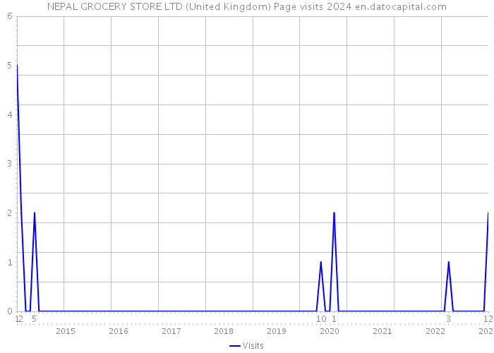 NEPAL GROCERY STORE LTD (United Kingdom) Page visits 2024 