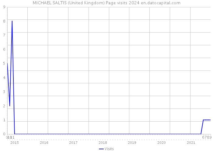 MICHAEL SALTIS (United Kingdom) Page visits 2024 