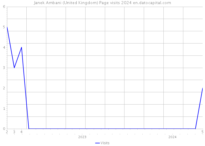 Janek Ambani (United Kingdom) Page visits 2024 