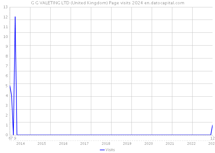 G G VALETING LTD (United Kingdom) Page visits 2024 