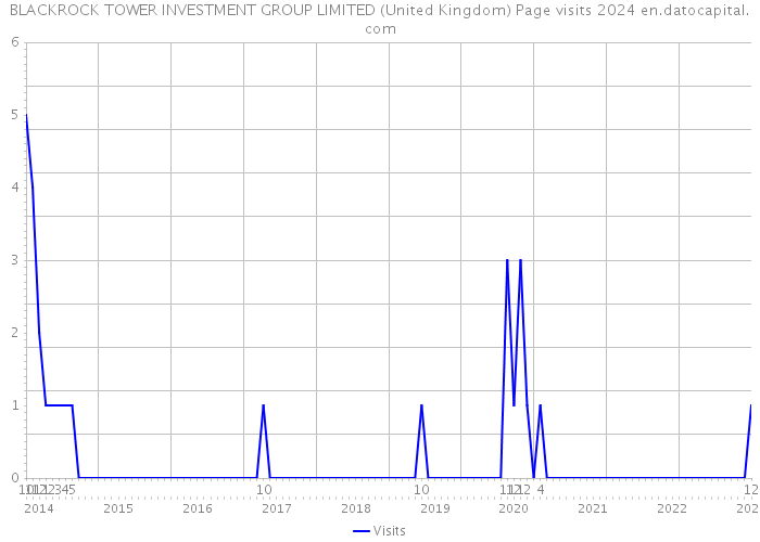 BLACKROCK TOWER INVESTMENT GROUP LIMITED (United Kingdom) Page visits 2024 
