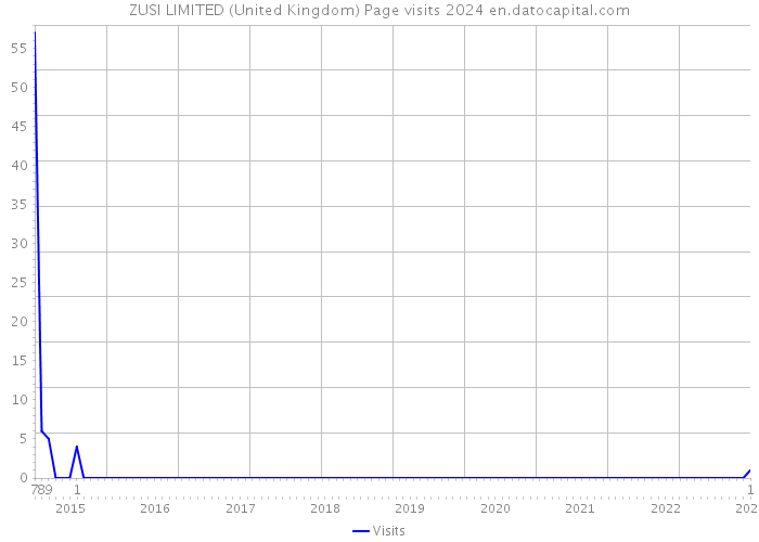 ZUSI LIMITED (United Kingdom) Page visits 2024 