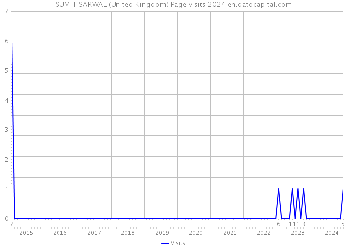 SUMIT SARWAL (United Kingdom) Page visits 2024 