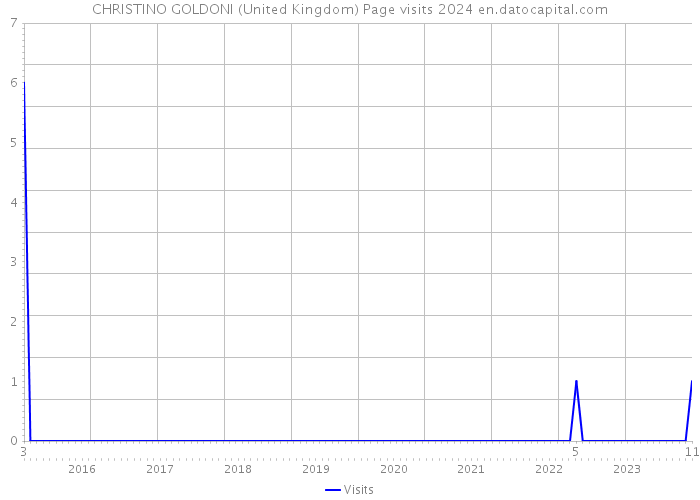 CHRISTINO GOLDONI (United Kingdom) Page visits 2024 
